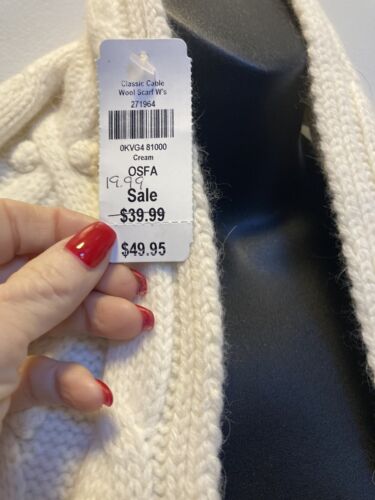 L L BEAN New! Rare Vintage Scarf 70%, Lambswool, 20% Angora Rabbit OSFA NWTS! - Picture 15 of 16