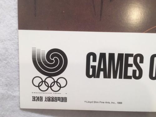 1988 Original Seoul Olympics Mimmo Paladino "Olympia" Poster Korea - Picture 5 of 7