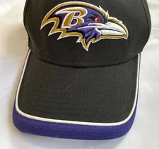 NEW NWT New Era Baltimore Ravens Black Shadow Tech 59FIFTY Fitted Hat SZ 7 1/8