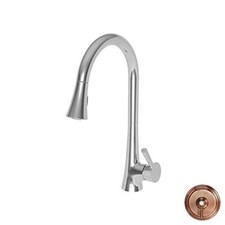 Newport Brass 2500-5123/08A Pull-Down Kitchen Faucet Antique Copper Vespera