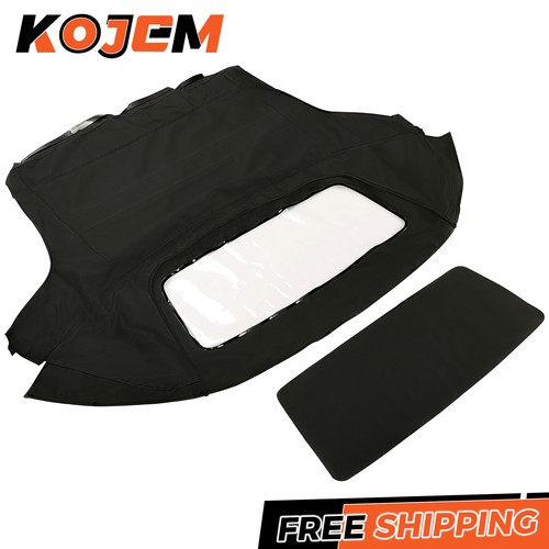 For Toyota MR2 2000-2007 Convertible Soft Top - Black Sailcloth - Plastic Window - Picture 12 of 12