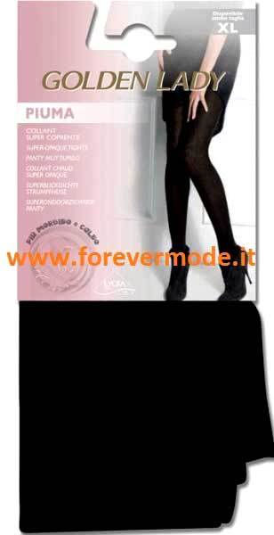 Collant donna Golden Lady Piuma, morbido e caldo super coprente