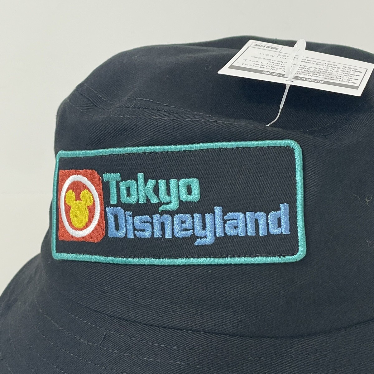 ウォルト・ディズニー・ワールド　ディズニーランド　刺繍　バケットハット　黒 Disney Bucket Hat Tokyo Disneyland Resort Embroidery Mickey