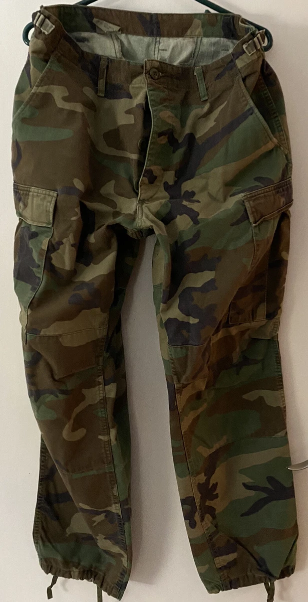 US Combat Trousers 8415-01-084-1713 Woodland Camo Insect Repellent Medium Regula