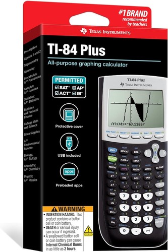 Vibrant TI-84 Plus Calculator: Analyze Graphs & Data with Ease - Battery Powered - Picture 9 of 10
