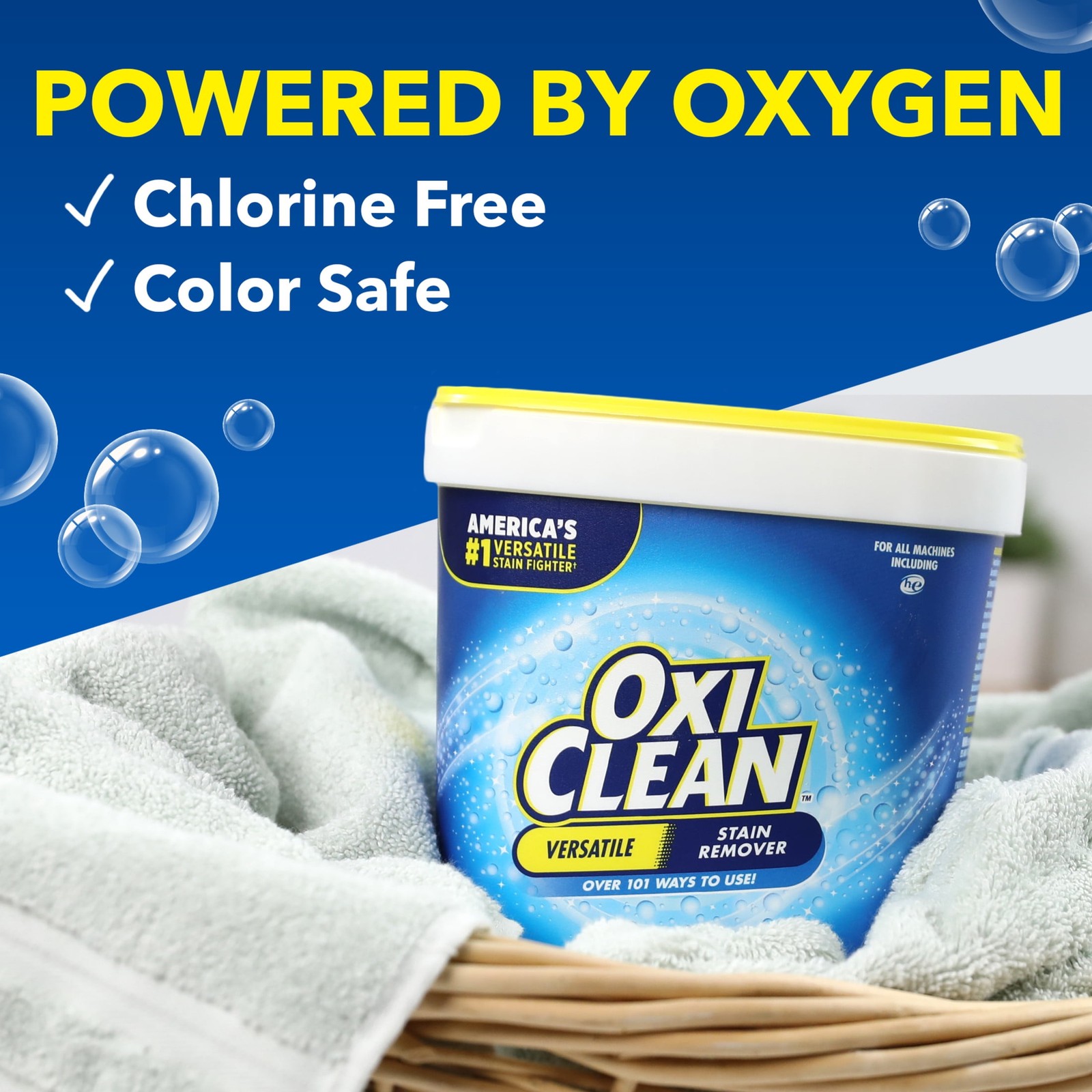 OxiClean Versatile Home and Laundry Stain Remover Powder, 1.77 lb