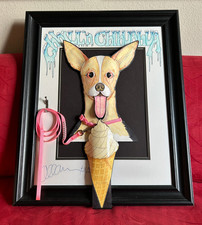 2019 Chihuahua Original 3-D Framed Art Designed & Created By Allan Petretti