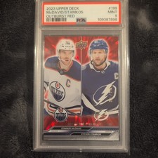 2023 Upper Deck Checklist Outburst Red 3/25 Connor McDavid Steven Stamkos #199