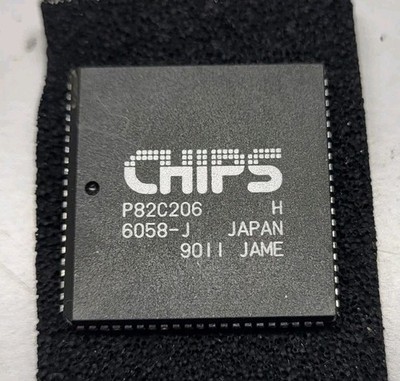 Chips P82C206 CMOS PC/AT Integrated Peripherals Controller PLCC-84 Interface IC