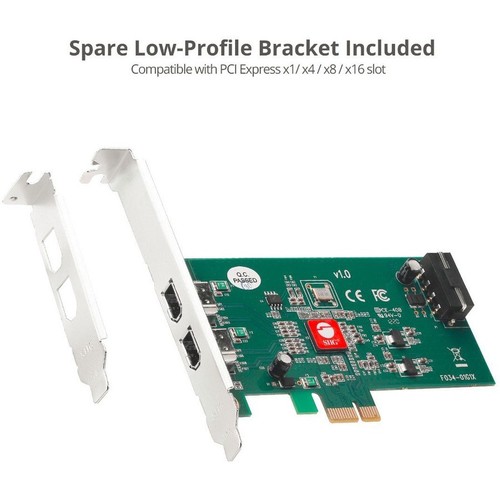 SIIG Dual Profile 2 Port FireWire PCIe (nne20211s1) - Picture 4 of 5