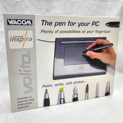 NEW WACOM Volito 2 Inspira CTF-010-B The Pen For Your PC 2005 Paint Write Edit