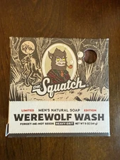 Dr. Squatch Ltd Ed. Bar Soap Werewolf Wash All Natural with Heavy Grit 5oz