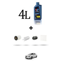 Hoffcar Servicekit 4 Filter Und 4L ÖL FüR Seat Toledo Iv (KG3) 1.4 Tsi 90KW D