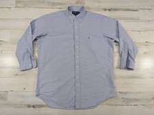 Vintage Ralph Lauren Shirt Mens 16.5 32 Yarmouth Cotton Oxford OCBD Flesh Pony