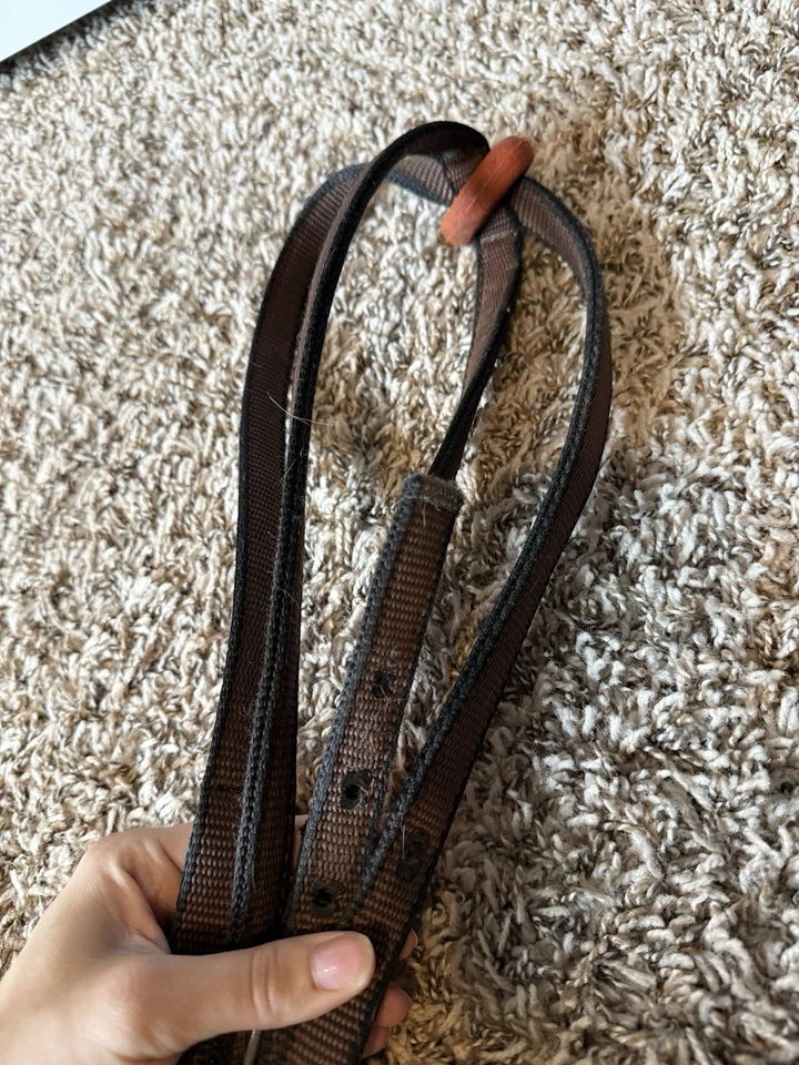 Halter pequeño tamaño caballo tejedor cuero nailon Breakaway rosa fucsia ☼ Foto 2 de 4