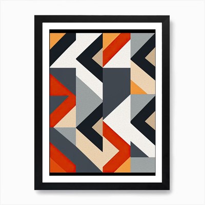 Abstrakte Geode 1 Kunstdruck gerahmt Wandbild Poster Leinwanddruck Bild