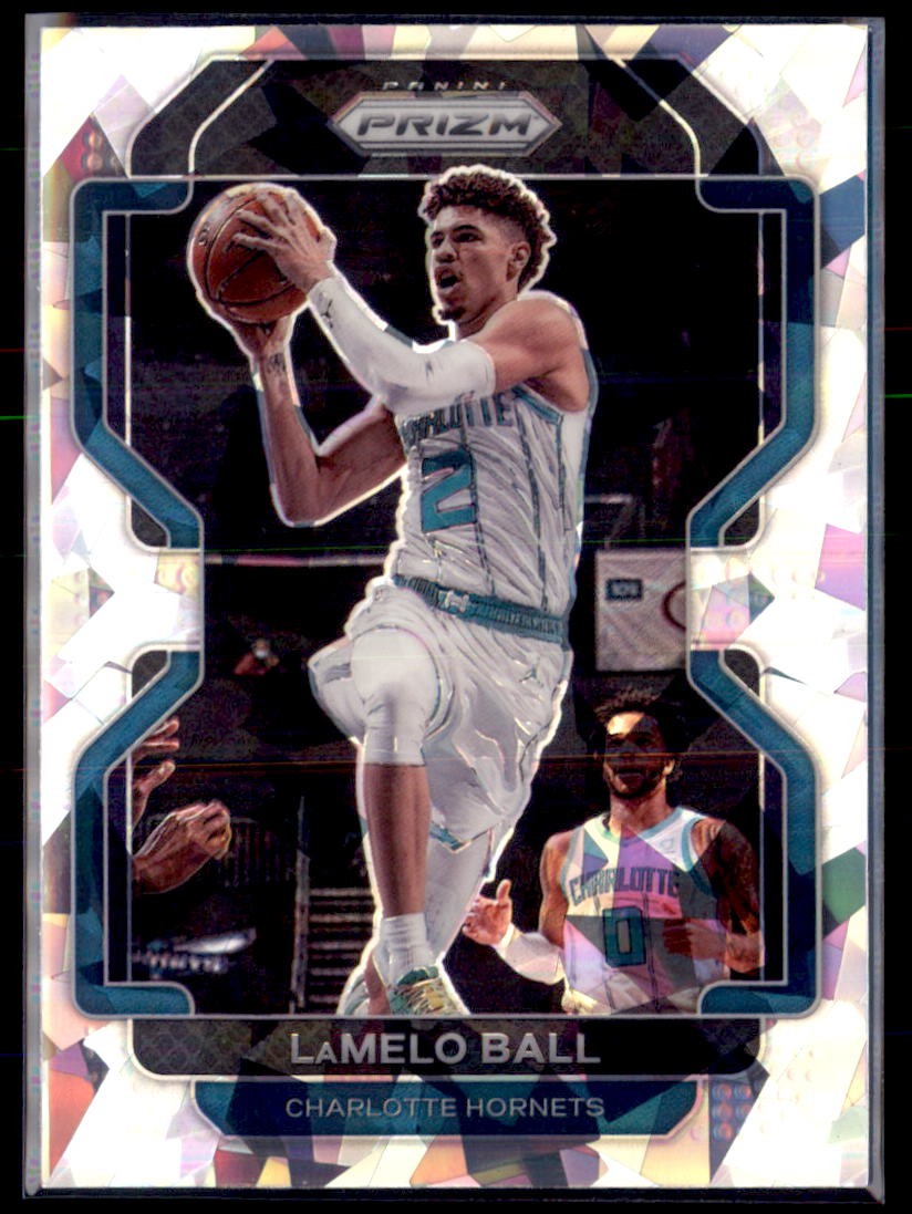 2021-22 Panini Prizm Basketball Cracked Ice LaMelo Ball Hornets 185