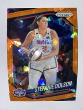 2025 Panini WNBA Orange Cracked Ice Prizm #112 Stefanie Dolson