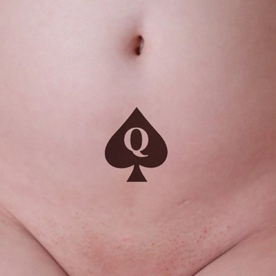 Queen of Spades Temporary Tattoo - Pack of 5