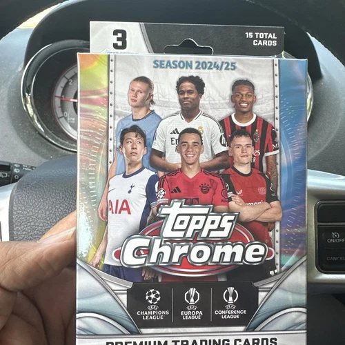 2024-25 Topps Chrome UEFA Soccer Blaster Box FACTORY SEALED