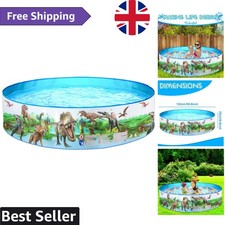 Sturdy Round Dinosaur Paddling Pool - 152cm Diameter, Perfect for Endless Summer