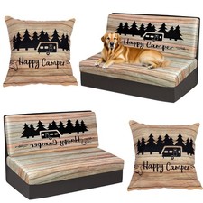 6pcs Rv Dinette Cushion Covers Stretch Washable Rv Cushion Slipcove for Campe...