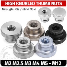 M2 M3 M4 M5 M6 M8 - M12 STAINLESS STEEL HIGH KNURLED THUMB NUTS HAND GRIP KNOBS