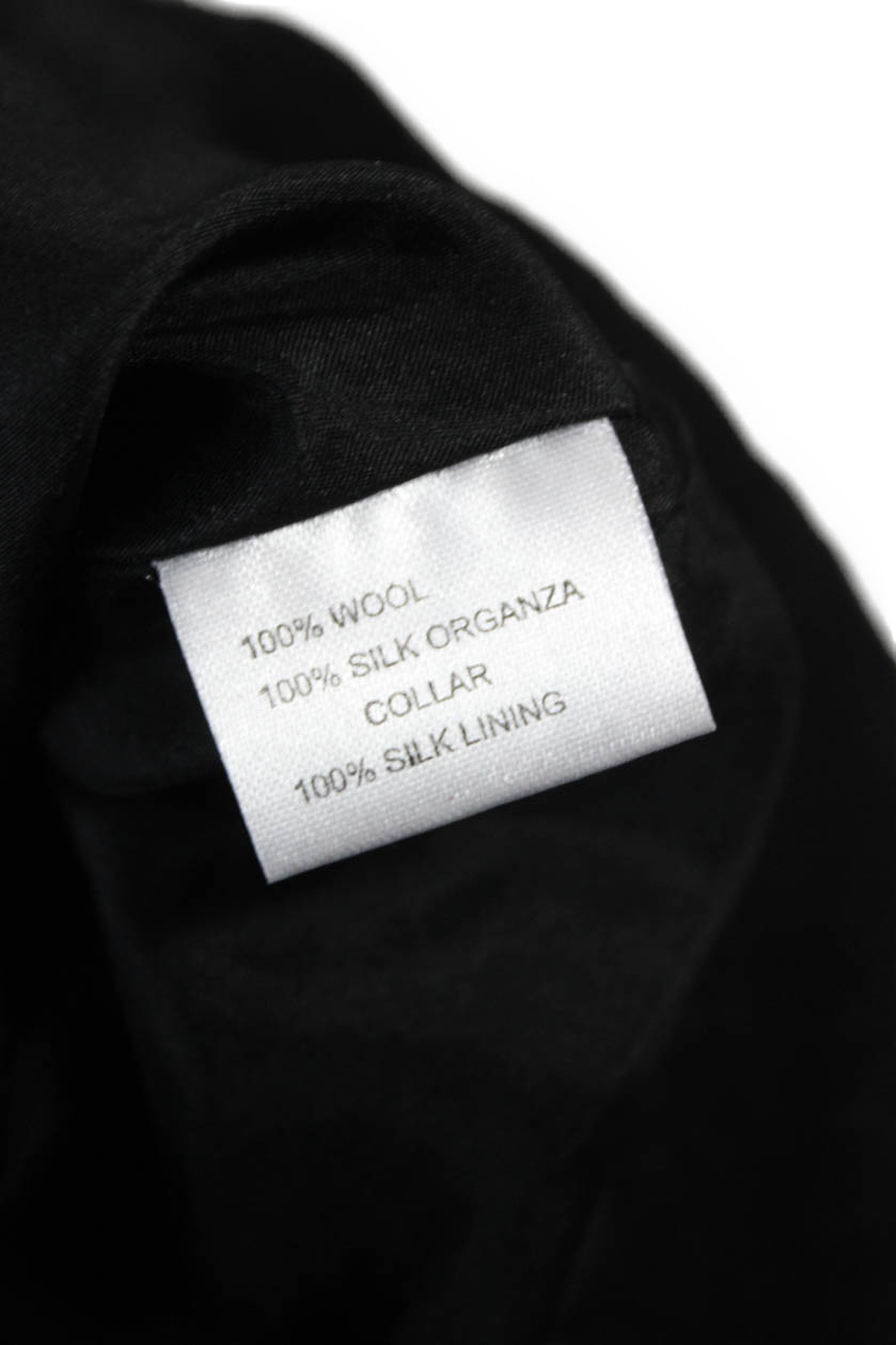 Covelo Women Basic Wool Jacket Black Button Long … - image 7