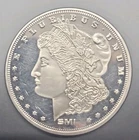 1 troy oz .999 Silver Trade Unit Round SMI Morgan Style Bullion Coin
