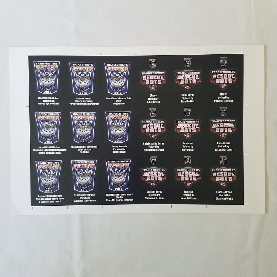 Transformers Botcon Lithographs Rare You Choose | eBay