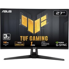 Gaming Monitor 27 Inch QHD HDR Fast IPS 180Hz 1ms G-SYNC FreeSync