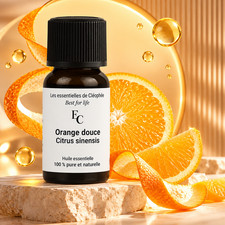 Huile essentielle d' Orange douce bio - Citrus sinensis - 100% pure et naturelle