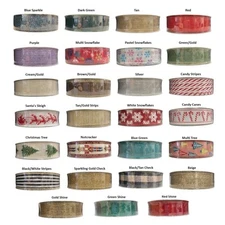 Member's Mark Wired Edge Premium Holiday Ribbon, 1.5" Wide x 50 Yards