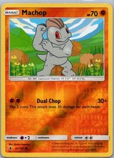 Pokemon TCG Machop 62/145 Guardians Rising Rev Holo NM