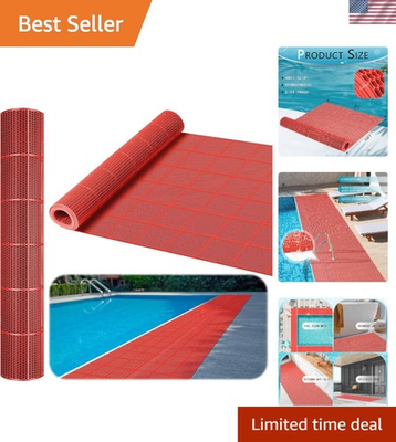 #ad Pool Mat Non Slip Drainage Mats Swimming Pool Floor Deck Mats Rugs PVC Splash... $79.06