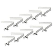 5x3mm Kayak Paddle Snaps, 10 Pack Tent Pole Clips Steel V Shaped Single Pin P...