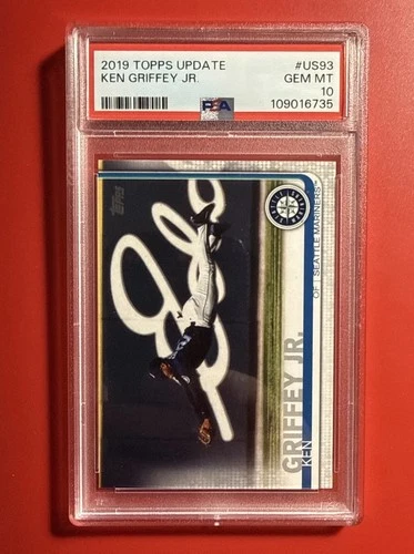 2019 Topps Update #US93 KEN GRIFFEY JR SP Legends Image Variation PSA 10
