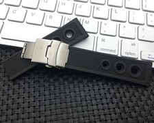 Silicone Rubber For Navitimer/Avenger/Breitling Bracelet Watchband Strap 22-24mm