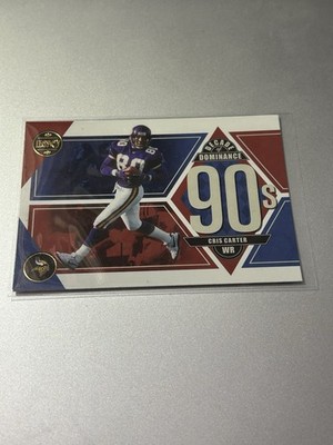 2022 Panini Legacy Decade of Dominance CRIS CARTER #DD-4 Minnesota Vikings