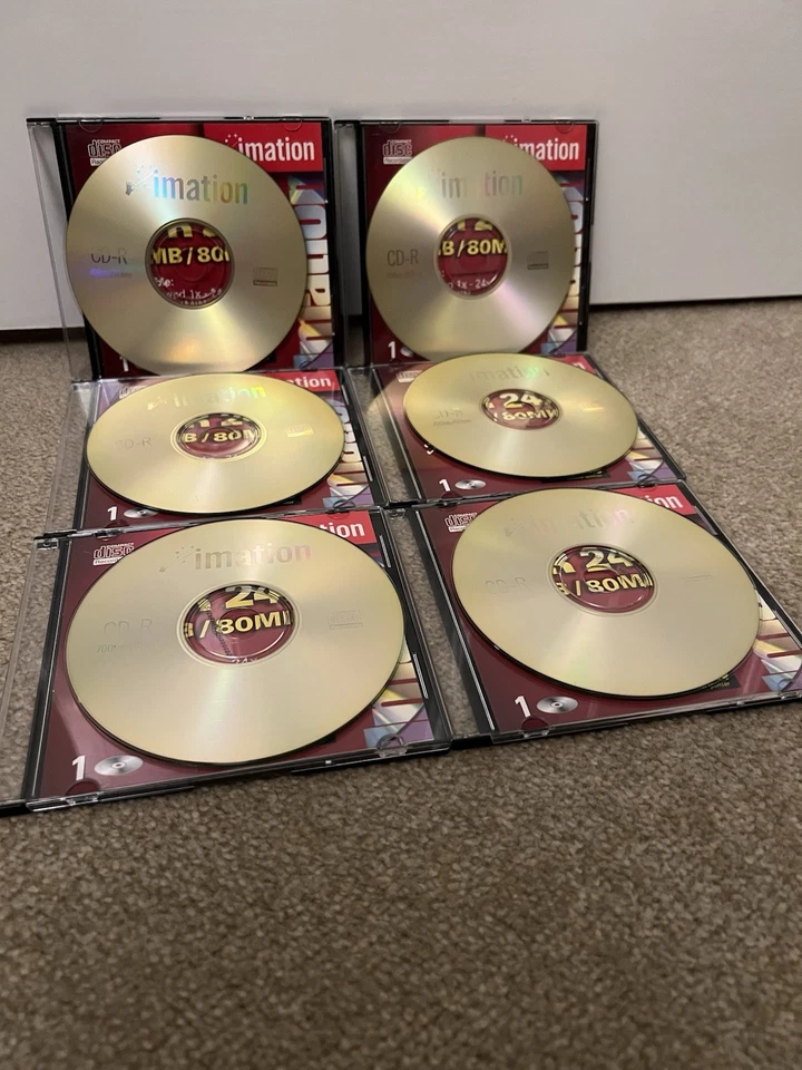 IMATION CD-R 700MB/80 Min. Multi speed 1x - 24x. x6 Discs - Image 2 of 2