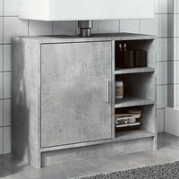 Waschbeckenunterschrank Betongrau Holzwerkstoff 63X29X55 Cm Badezimmer