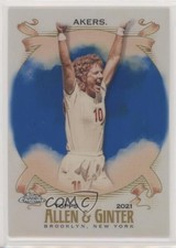 2021 Topps Allen & Ginter Chrome Blue Refractor 39/150 Michelle Akers #221 1u6
