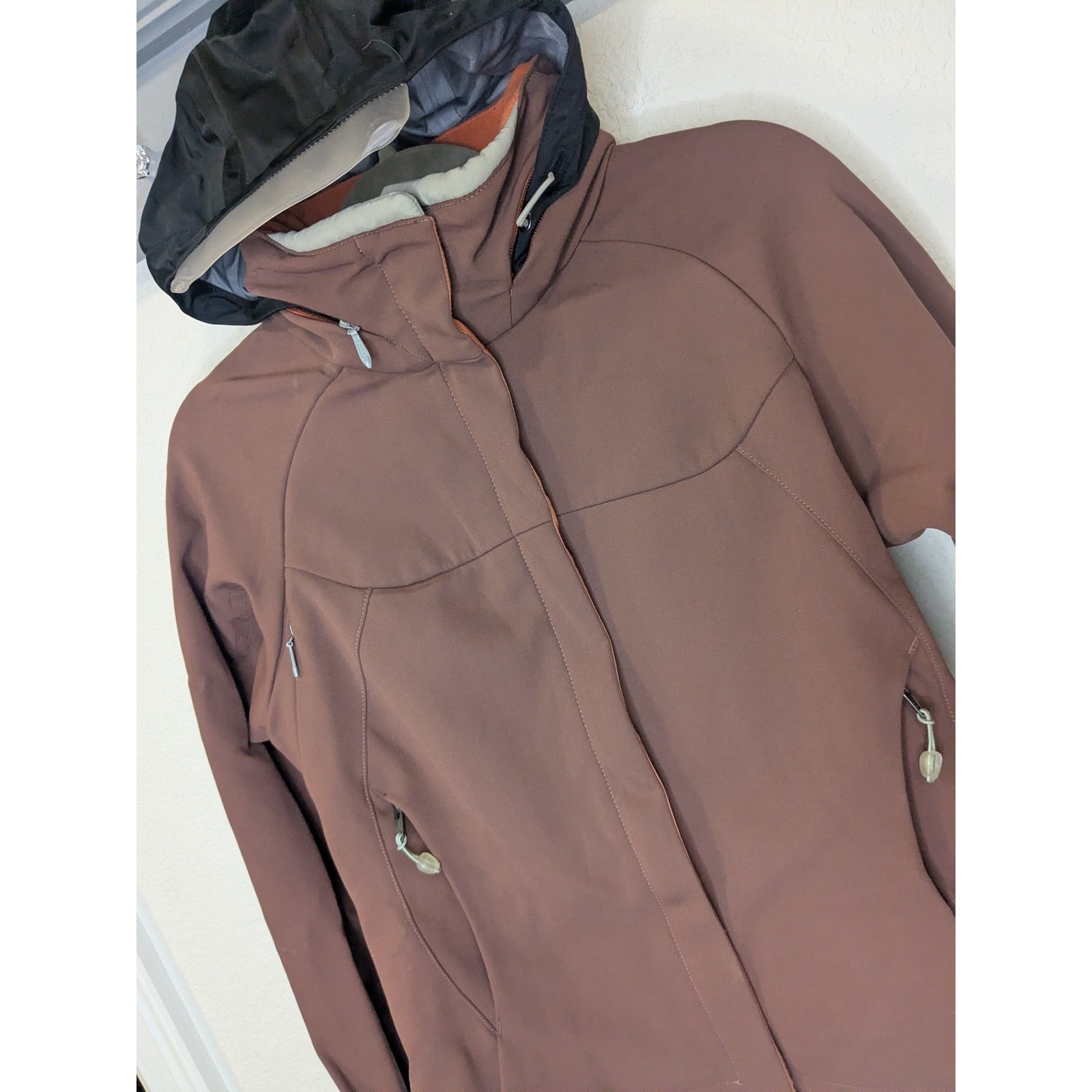 Giacca invernale sci SALOMON donna pelle avanzata arancione malva taglia media