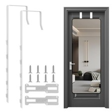 OXDFK 2 PCS Over The Door Mirror Hanger, Adjustable Door Mirror Hanger, Five-...