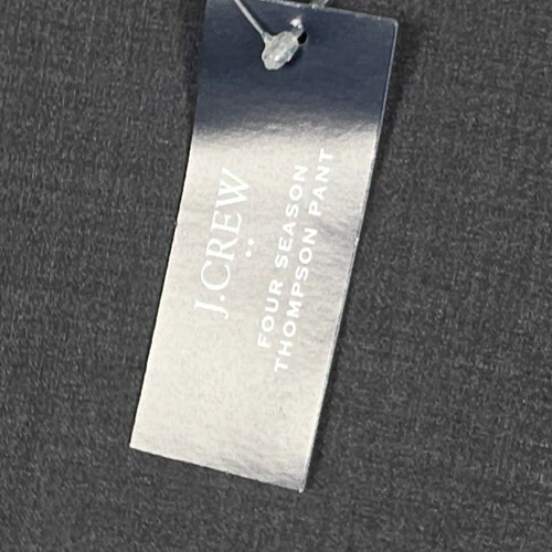 J. Crew Dress Pantalone Uomo Taglia 30x30 Misto Lana Antracite Thompson Conico Nuovo con etichette - Foto 10 di 12