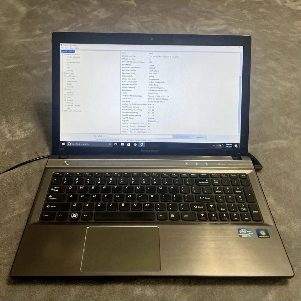 Computadora portátil Lenovo IdeaPad P580 Foto 3 de 4