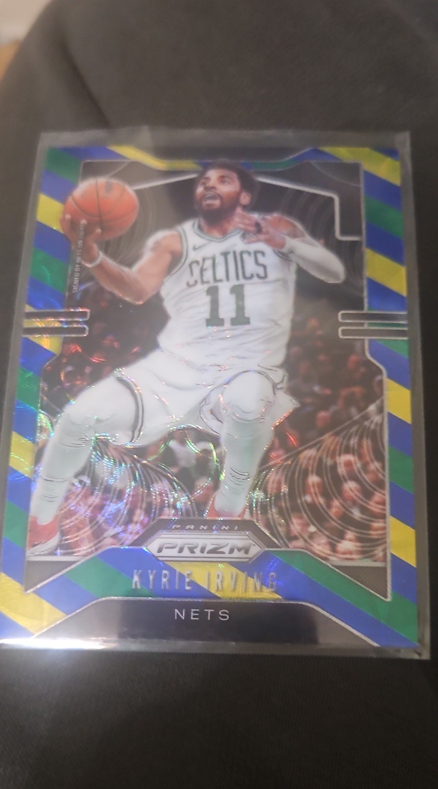 Kyrie Irving Blue, Yellow, and Green Choice Prizm #201