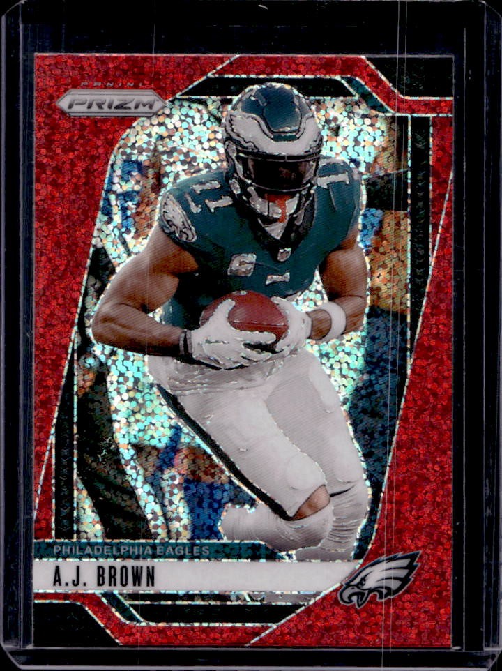 2024 Prizm A.J. Brown Red Sparkle #233 Eagles