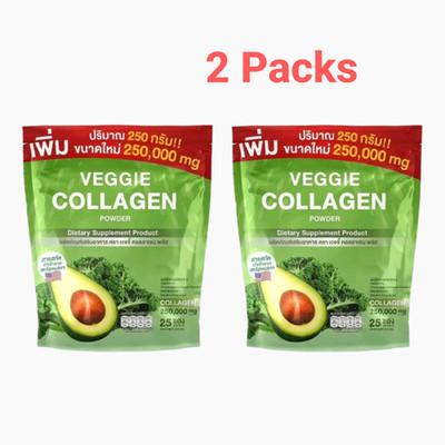 2x Veggie Collagen Powder Pre Probiotic High Fiber Anti-Aging Meal Replace 250g