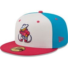 Men's New Era White/Coral Pointy Boots de Amarillo Copa De La Diversion 59FIFTY